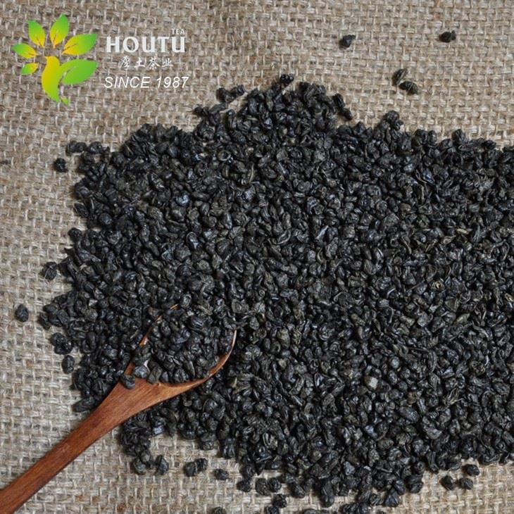 Neat Curled Grain Green Tea, Full Round Pearl Gunpowder Tea